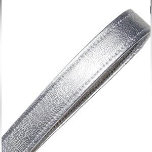 Metallic Silver Handbag Strap.